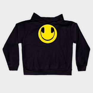 smiley headphone mood Kids Hoodie